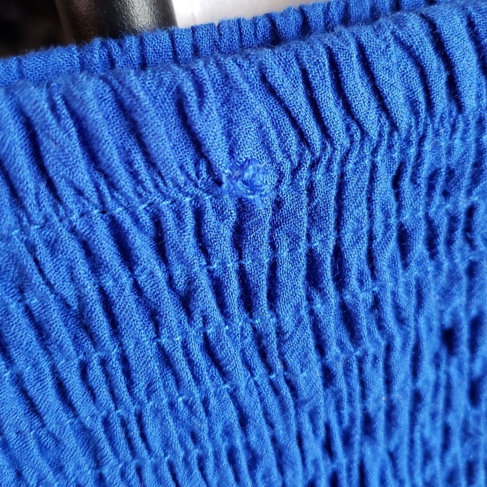 Beach by Exist embroidered blue/white dress. - Picture 6 of 7